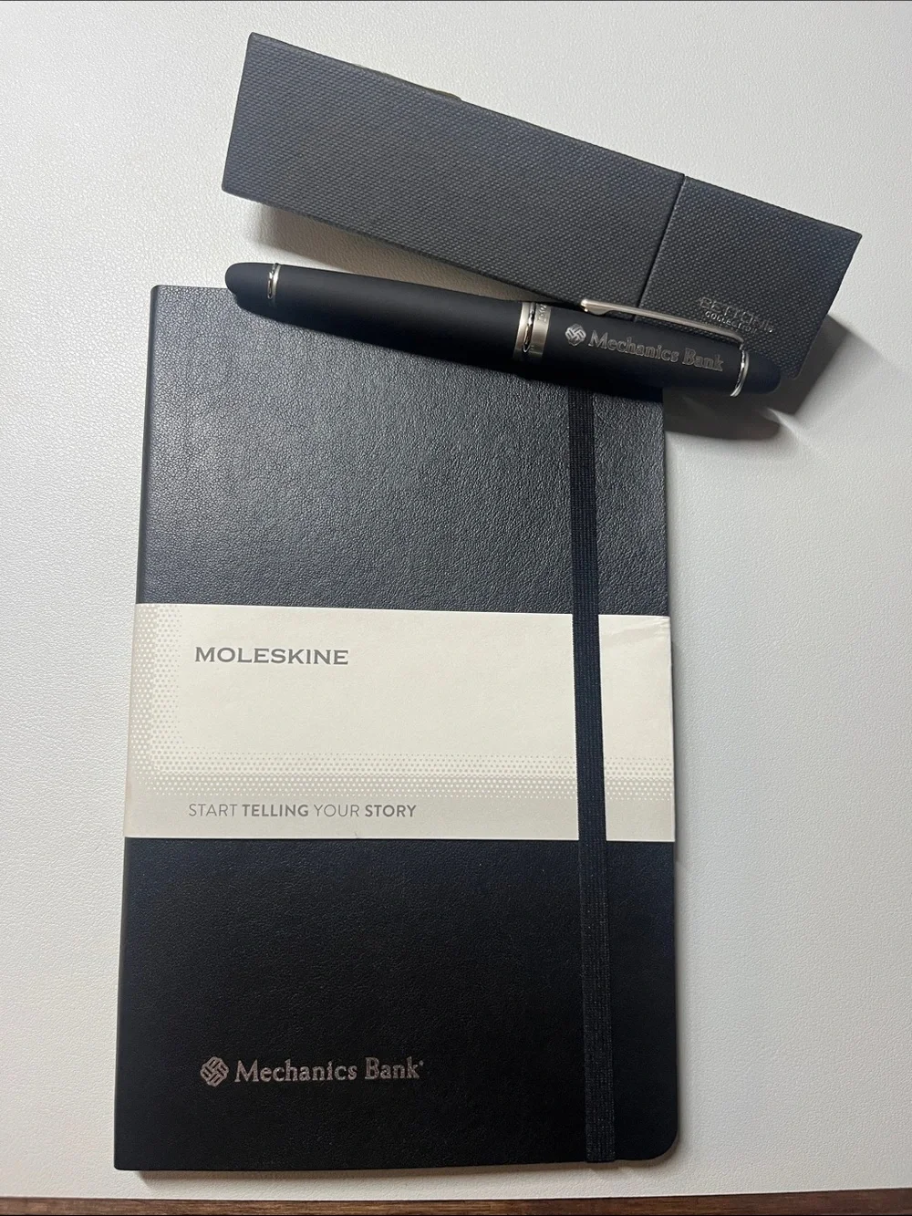 Moleskine Black Notebook with Matching Bettoni Black Pen